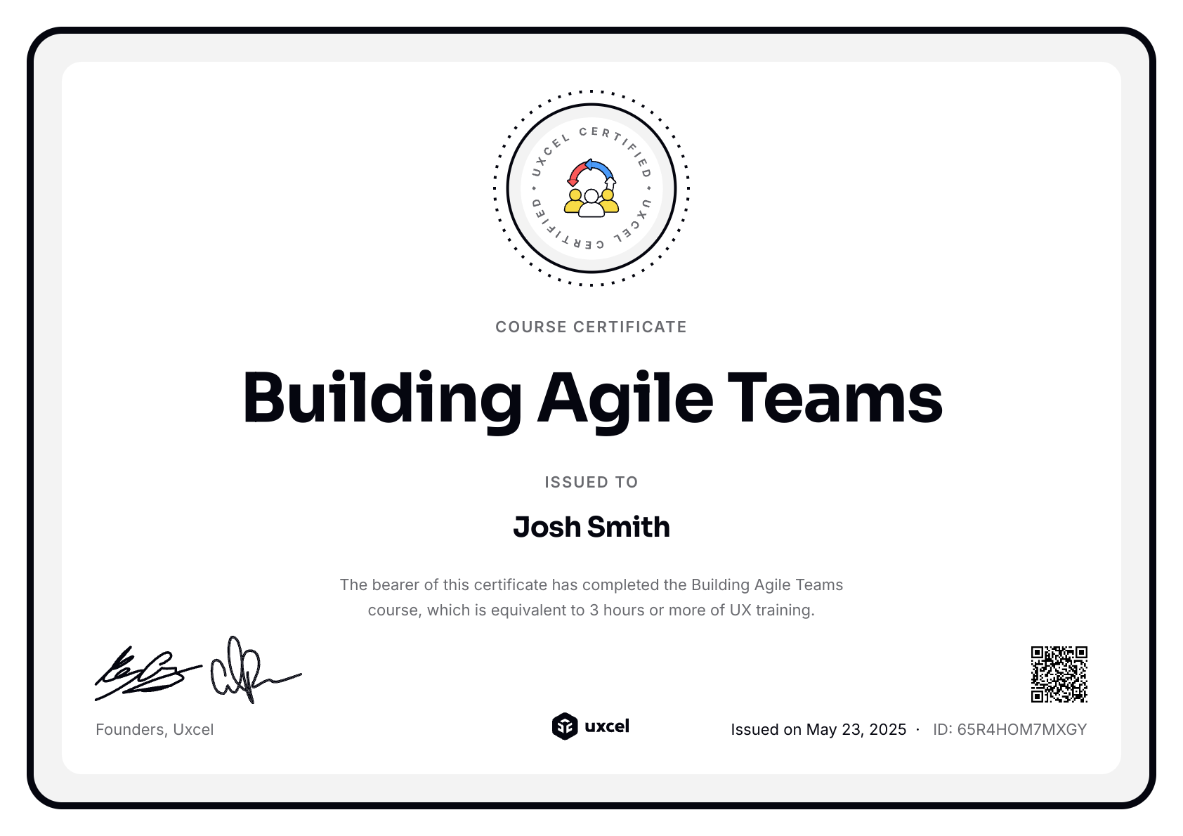 Building Agile Teams Certificate